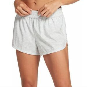 DSG Women's Stride Shorts Heather Gray & White